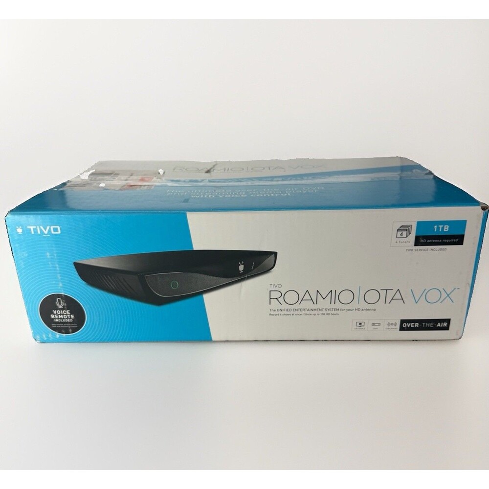 TiVo Roamio OTA VOX 1TB DVR HD Antenna Streaming Voice Remote Brand New